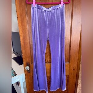 SHEIN Lavender Velvet Pants